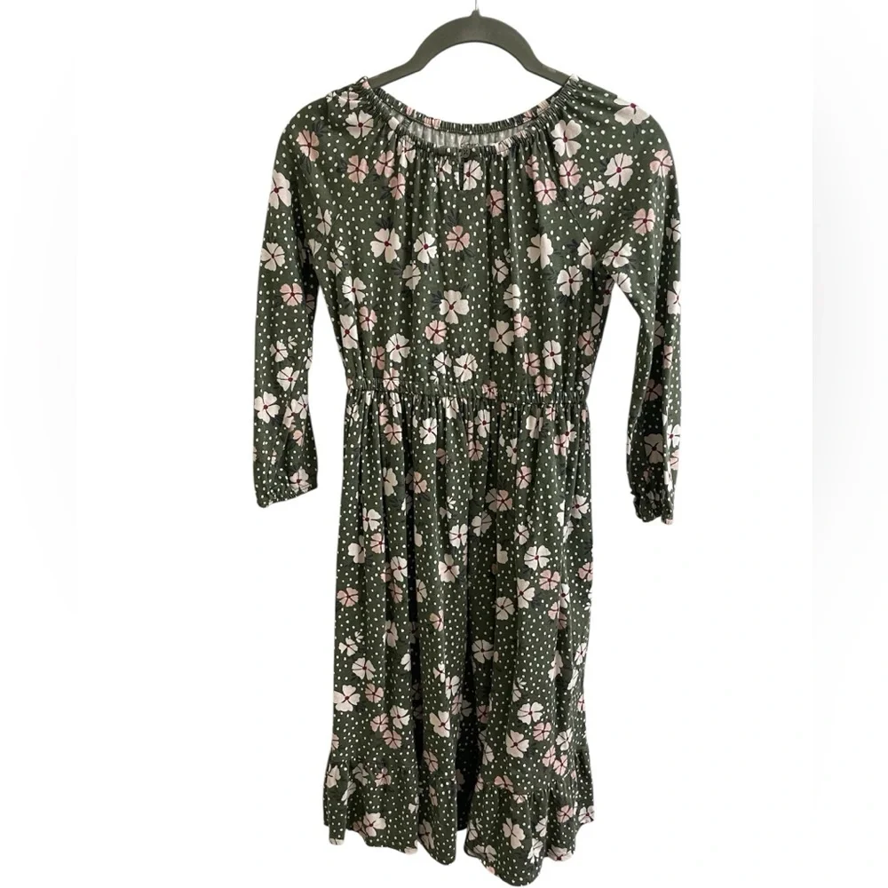 Carter’s Charming Green Floral Kids Dress. Girls Size 10